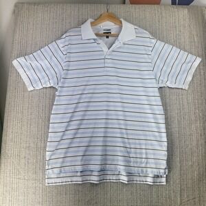 Adidas Shirt Mens Large‎ Polo Golf ClimaCool Athletic Performance Striped